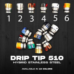 510 Drip Tip - Komodo Premium Stainless Steel