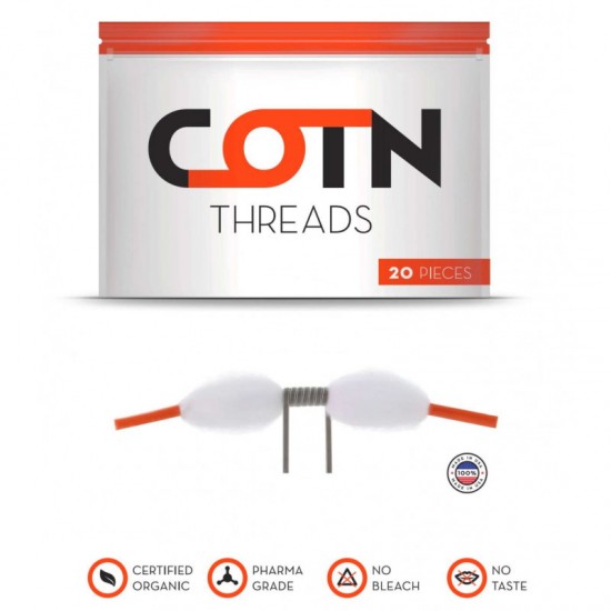 Cotn Threads Pamuk - Fitil Pamuk | 20 Adet (Orijinal)
