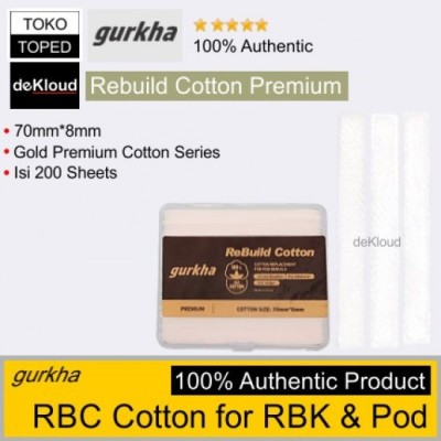 Gurkha Premium Rebuild Cotton - Rebuild Coil Pamuğu (200 Yaprak)