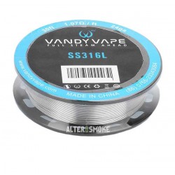 Vandy Vape - SS316L 24 Ga Makara Tel | 30ft - 1.07 Ohm/ft