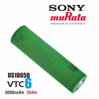 Sony Murata VTC6 18650 3000 mAh Pil