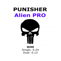 Punisher - Alien PRO - Ni90 - Dual 0.12 Ohm | 4 Adet - Performans Teli 