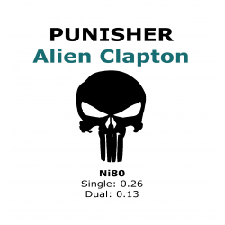 Punisher - Alien Clapton - Ni80 - Dual 0.13 Ohm | 4 Adet - Performans Teli 