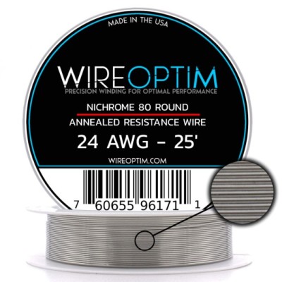 Wire Optim | Nichrome 80 - 24 GA Makara Rezistans Teli - 25 FT - Orijinal