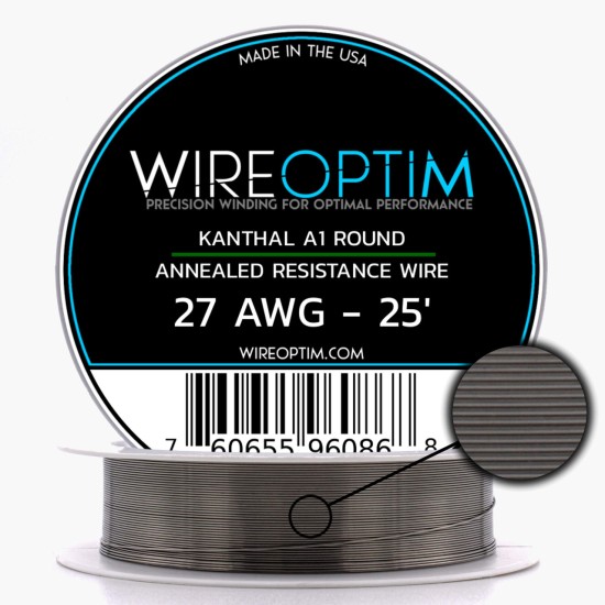 Wire Optim | Kanthal A1 - 27 GA Makara Rezistans Teli - 25 FT - Orijinal