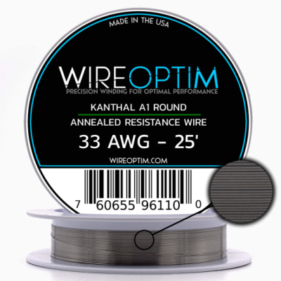 Wire Optim | Kanthal A1 - 33 GA Makara Rezistans Teli - 25 FT - Orijinal