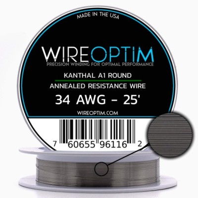 Wire Optim | Kanthal A1 - 34 GA Makara Rezistans Teli - 25 FT - Orijinal