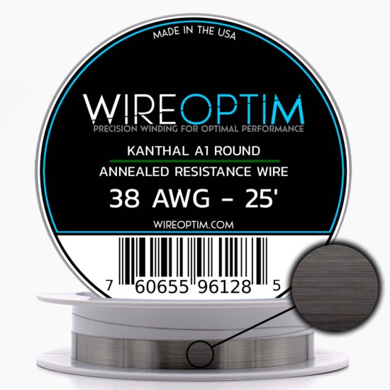 Wire Optim | Kanthal A1 - 38 GA Makara Rezistans Teli - 25 FT - Orijinal