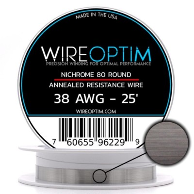 Wire Optim | Nichrome 80 - 38 GA Makara Rezistans Teli - 25 FT - Orijinal