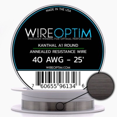 Wire Optim | Kanthal A1 - 40 GA Makara Rezistans Teli - 25 FT - Orijinal