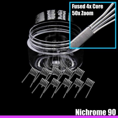 Wire Optim | Quad Core V1 Fused Clapton Performans Teli - Dual: 0.08 Ohm | Ni90