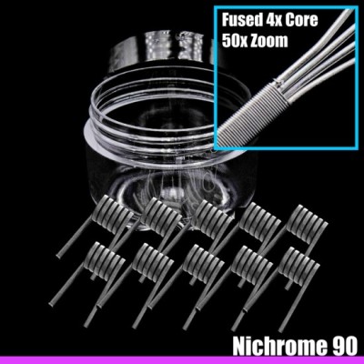 Wire Optim | Quad Core V3 Fused Clapton Performans Teli - Dual: 0.12 Ohm | Ni90