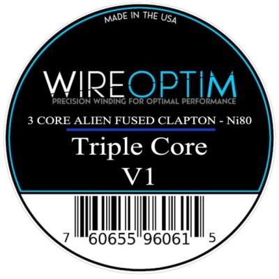 Wire Optim | Triple Core V1 Fused Clapton Performans Teli - Dual: 0.12 Ohm | Ni80