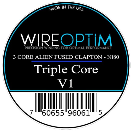 Wire Optim | Triple Core V1 Fused Clapton Performans Teli - Dual: 0.12 Ohm | Ni80