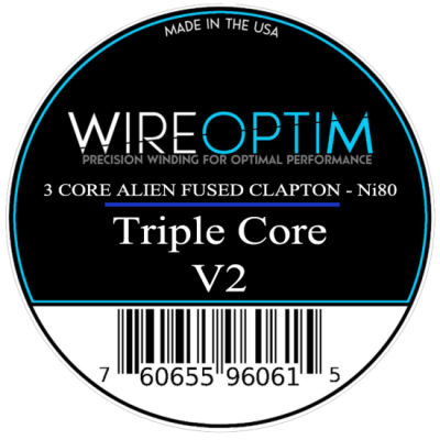 Wire Optim | Triple Core V2 Fused Clapton Performans Teli - Dual: 0.14 Ohm | Ni80