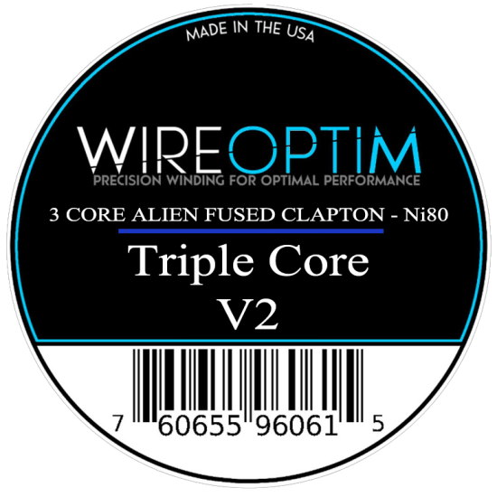 Wire Optim | Triple Core V2 Fused Clapton Performans Teli - Dual: 0.14 Ohm | Ni80