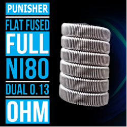 Punisher - Fused Clapton - Ni80 - Dual 0.13 Ohm | 4 Adet - Performans Teli 
