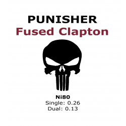 Punisher - Fused Clapton - Ni80 - Dual 0.13 Ohm | 4 Adet - Performans Teli 