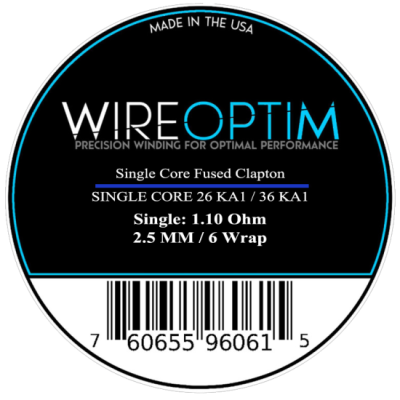 Wire Optim | MTL Fused Clapton - 36k / 28k | 1.10 Ohm / 6 Wrap