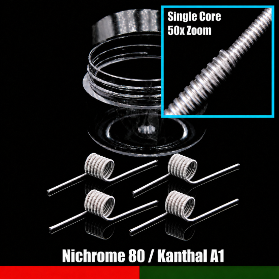 Wire Optim | MTL Fused Clapton - 36k / 28ni80 | 0.85 Ohm / 6 Wrap Wire Optim | MTL Fused Clapton - 36k / 28ni80 | 0.85 Ohm / 6 Wrap