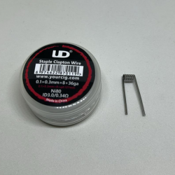 UD - Staple Clapton Hazır Sarılı Tel - 10 Adet | 0.34 Ohm - Ni80