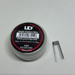 UD - Staple Clapton Hazır Sarılı Tel - 10 Adet | 0.30 Ohm - Ni80