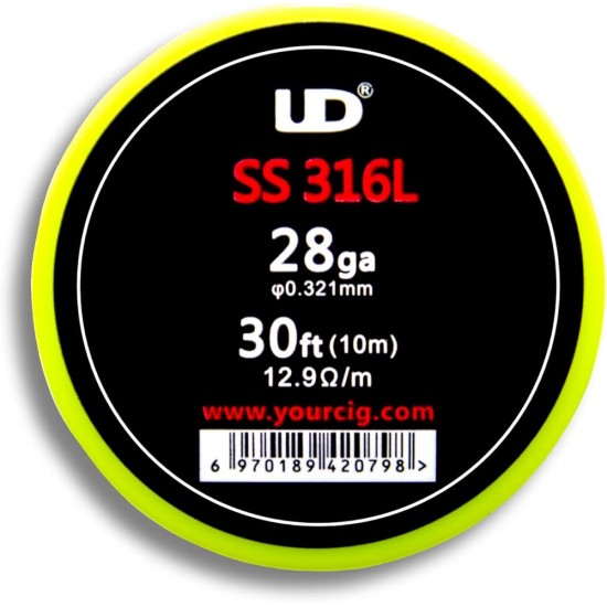 UD - SS316L Rezistans Teli (24/26/28/30ga) | 30ft - Orijinal