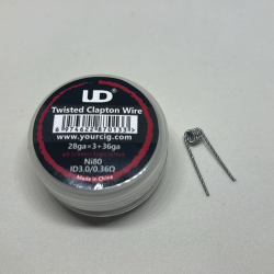 UD - Twisted Clapton Hazır Sarılı Tel - 10 Adet | 0.36 Ohm - Ni80