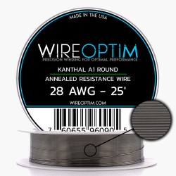 Wire Optim - Kanthal A1 Rezistans Teli 25 FT | Orijinal Yüksek Kalite Tel