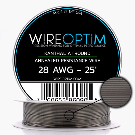 Wire Optim - Kanthal A1 Rezistans Teli 25 FT | Orijinal Yüksek Kalite Tel